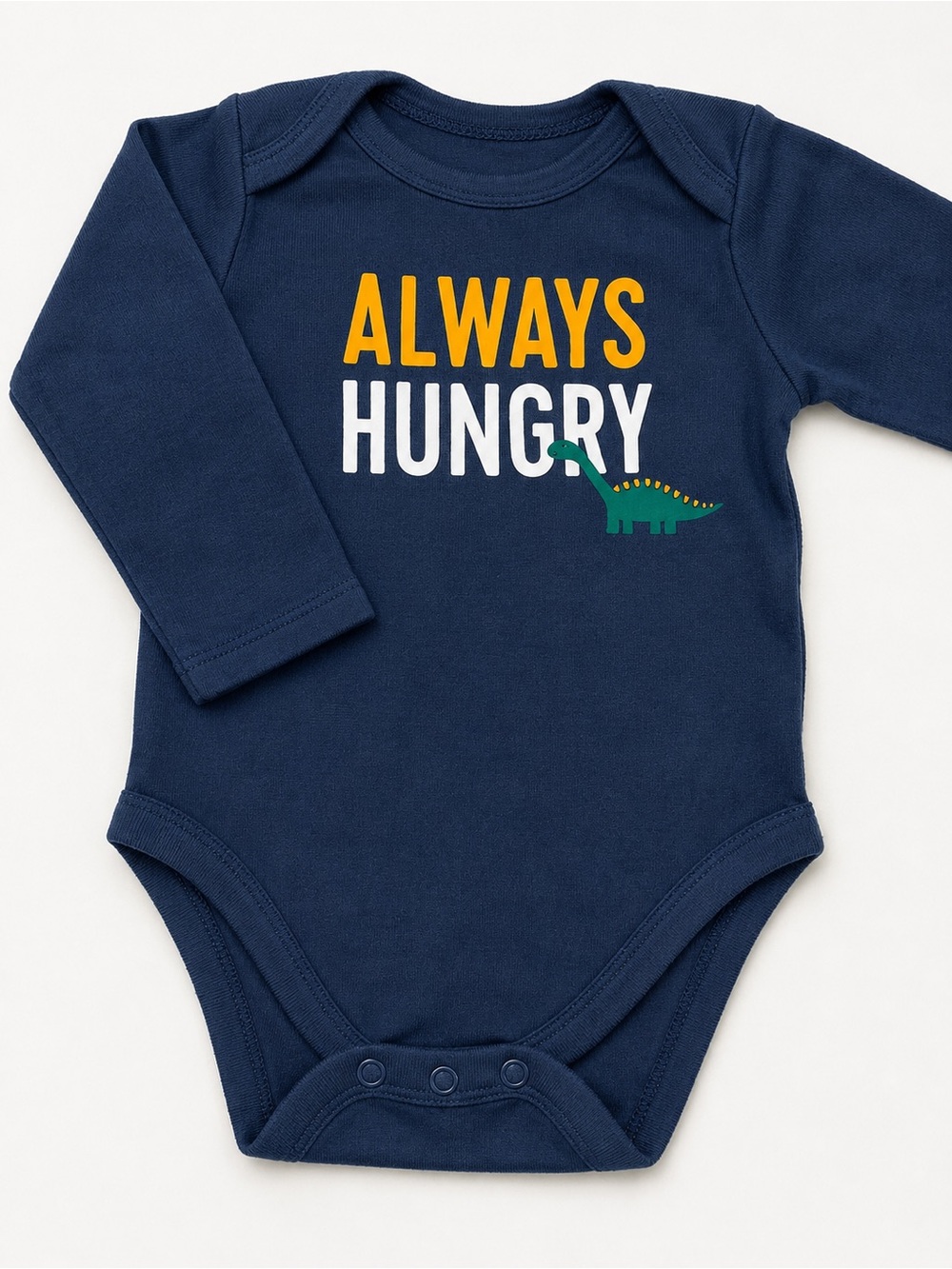 The Children's Place Navy 'Always Hungry' Dino Bodysuit